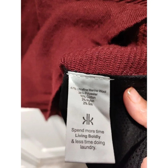 Krimson Klover Mover Maker Sweater Dress Wool Blend Zip Pocket Size XSmall $179 - Picture 7 of 8